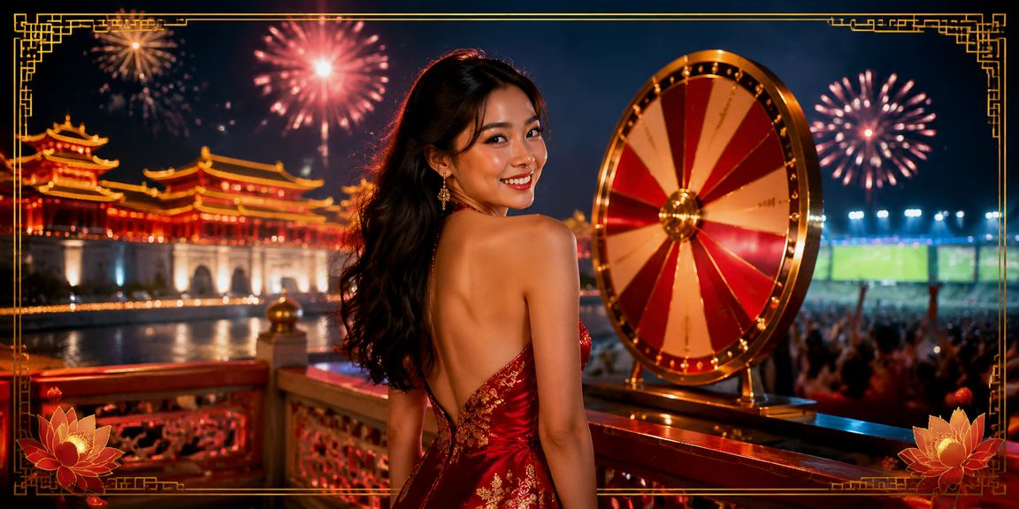Cảnh bãi biển Huế với người tham gia chương trình rút thăm may mắn